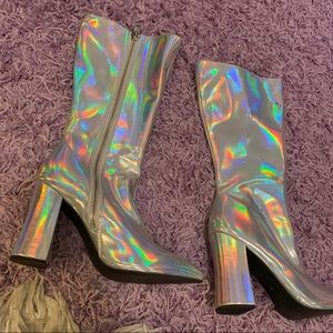 Holographic Nova Gogo Boots